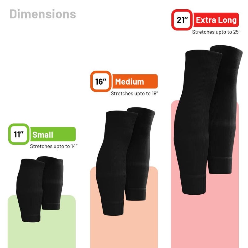 Tekkerz Leg Sleeves - Small, Medium, Extra Long (White, Medium) - Image 3